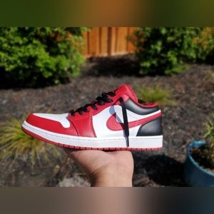 Jordan 1 Low Black and Red